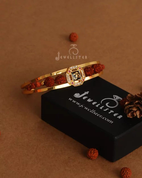 beautiful-hexagon-diamond-om-rudraksha-kada-1